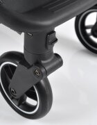 CANGAROO Carucior sport pana la 22kg cadru din aluminiu cu pliere compacta Autofoldspatar reglabil pana la pozitie de somnroti EVA detasabile si husa de picioare inclusa Easy Fold Gri