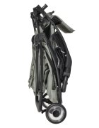 CANGAROO Carucior sport pentru copii London Green cadru din aluminiuspatar reglabilpozitie de somncentura de sigurantasuport picioare reglabilcapotina XXL cu fereastra plasaroti pivotantefranamaner parinte din PU