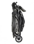 CANGAROO Carucior sport pentru copii London Grey cadru din aluminiuspatar reglabilpozitie de somncentura de sigurantasuport picioare reglabilcapotina XXL cu fereastra plasaroti pivotantefranamaner parinte din PU