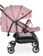 CANGAROO Carucior sport pentru copii London Pink cadru din aluminiuspatar reglabilpozitie de somncentura de sigurantasuport picioare reglabilcapotina XXL cu fereastra plasaroti pivotantefranamaner parinte din PU
