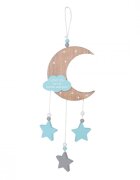 CANGAROO Decoratiune camera copii To the moon and back Blue 17.5 cm