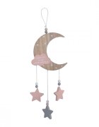 CANGAROO Decoratiune camera copii To the moon and back Pink