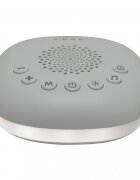 CANGAROO Dispozitiv compact cu sunete albe si lumina pentru bebelusi 20 melodii si sunete linistitoare temporizator indicator baterie maner agatare pentru caruiorpatut LumaNoise