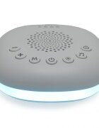 CANGAROO Dispozitiv compact cu sunete albe si lumina pentru bebelusi 20 melodii si sunete linistitoare temporizator indicator baterie maner agatare pentru caruiorpatut LumaNoise