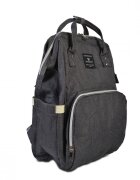 CANGAROO Geanta tip rucsac pentru mamici Amelia Dark Greycurele reglabilecompartiment termic pentru biberoanebuzunare multiple
