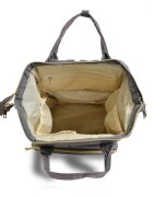 CANGAROO Geanta tip rucsac pentru mamici Amelia Greycurele reglabilecompartiment termic pentru biberoanebuzunare multiple