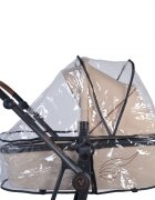 CANGAROO Husa de ploaie universala pentru carucior copii Rain Cover cu orificii ventilatiepliere compactaprotejeaza de ploaievantzapadamaterial transparent pentru vizibilitate maximadimensiune 60x40x87 cm