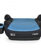 CANGAROO Inaltator auto copii fixare cu ISOFIX Swift Albastru 125-150 cm omologat R-129 I-Size cu suport pahar incluscotiere ergonomicecentura ghidajhusa detasabila