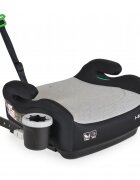CANGAROO Inaltator auto copii fixare cu ISOFIX Swift Gri 125-150 cm omologat R-129 I-Size cu suport pahar incluscotiere ergonomicecentura ghidajhusa detasabila