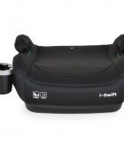CANGAROO Inaltator auto copii fixare cu ISOFIX Swift Negru 125-150 cm omologat R-129 I-Size cu suport pahar incluscotiere ergonomicecentura ghidajhusa detasabila