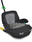 CANGAROO Inaltator auto pentru copii Jax i-Size Grey 125-150cmfixare cu isofixcentura de ghidajspatar detasabil si husa lavabila