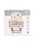 CANGAROO Inaltator de masa booster pentru copii Kiwi 123pliere compacta cu maner transportinaltime reglabila 4 nivelepicioare antiderapantemasuta detasabila cu compartiment paharhusa impermeabilacenturi de siguranta