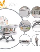 CANGAROO Inaltator de masa booster pentru copii Kiwi ABCpliere compacta cu maner transportinaltime reglabila 4 nivelepicioare antiderapantemasuta detasabila cu compartiment paharhusa impermeabilacenturi de siguranta