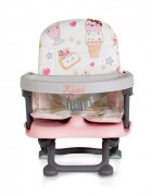 CANGAROO Inaltator de masa booster pentru copii Kiwi Cupcakepliere compacta cu maner transportinaltime reglabila 4 nivelepicioare antiderapantemasuta detasabila cu compartiment paharhusa impermeabilacenturi de siguranta