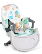 CANGAROO Inaltator de masa booster pentru copii Kiwi Dinospliere compacta cu maner transportinaltime reglabila 4 nivelepicioare antiderapantemasuta detasabila cu compartiment paharhusa impermeabilacenturi de siguranta