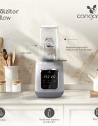 CANGAROO Incalzitor electric pentru biberoane Mellow cu 4 functicontrol digital dimensiuni compacte oprire automata