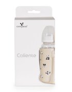 CANGAROO Incalzitor portabil pentru biberoane Caliente Beige cu baterie incorporataafisaj LEDtermostatincarcare mufa tip Cmaterial PU flexibil de inalta calitate