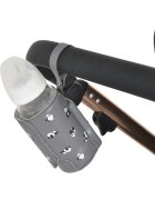 CANGAROO Incalzitor portabil pentru biberoane Caliente Grey cu baterie incorporataafisaj LED termostat incarcare mufa tip Cmaterial PU flexibil de inalta calitate