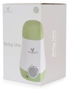 CANGAROO Incalzitor si sterilizator electric pentru biberoane BabyUno 3in1 Verde deschispermite incalzire biberoane si borcanaseFunctiioprire automatasterilizareincalzireaburire fructelegume