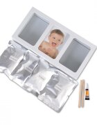 CANGAROO Kit mulaj 3D pentru mana si picior din ipsos Mold cu ramausor de realizatfara coaceredimensiune rama 39x5x19 cm