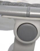 CANGAROO Leagan electric bebelusi Swing Cloud Grey cu sezut reglabil5 viteze de leganaretemporizatorsezut rotativ 90gradepernuta reductorcenturi de sigurantaadaptor priza inclus