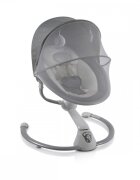 CANGAROO Leagan electric bebelusi Swing Cloud Grey cu sezut reglabil5 viteze de leganaretemporizatorsezut rotativ 90gradepernuta reductorcenturi de sigurantaadaptor priza inclus