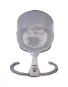 CANGAROO Leagan electric bebelusi Swing Cloud Grey Stars cu sezut reglabil5 viteze de leganaretemporizatorsezut rotativ 90gradepernuta reductorcenturi de sigurantaadaptor priza inclus