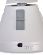 CANGAROO Leagan electric bebelusi Swing Cloud Grey Stars cu sezut reglabil5 viteze de leganaretemporizatorsezut rotativ 90gradepernuta reductorcenturi de sigurantaadaptor priza inclus
