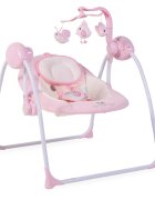 CANGAROO Leagan electric cu conectare la priza Baby Swing+ Pink