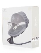 CANGAROO Leagan electric pentru bebelusi cu telecomanda si senzor de miscare Zara Light Grey