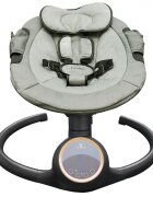 CANGAROO Leagan electric pentru bebelusi Prestige Green cu telecomandasenzor miscare5 viteze de leganarecronometru bluetoothpernutabaldachin cu jucarii si plasa insectehusa detasabilacentura sigurantaadaptor inclus