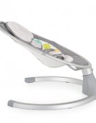 CANGAROO Leagan electric pentru copii cu telecomanda ISwing Light Greysezut rotativ 360parasolar reglabil si detasabil5 viteze de leganarecronometruadaptor prizahusa de insecte si pernuta reductor