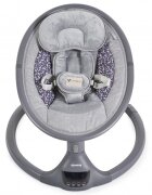 CANGAROO Leagan electric pentru copii cu telecomandasezut ergonomic si rotativparasolar reglabil si detasabil5 viteze de leganarecronometruadaptor prizahusa de insecte si pernuta reductor ISwing Graphite