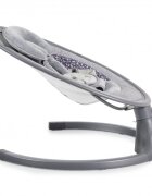 CANGAROO Leagan electric pentru copii cu telecomandasezut ergonomic si rotativparasolar reglabil si detasabil5 viteze de leganarecronometruadaptor prizahusa de insecte si pernuta reductor ISwing Graphite