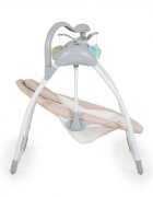 CANGAROO Leagan electric pliabil cu telecomanda si carusel Jessica Beige