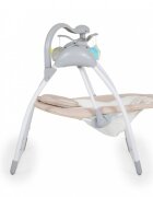 CANGAROO Leagan electric pliabil cu telecomanda si carusel Jessica Beige