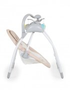 CANGAROO Leagan electric pliabil cu telecomanda si carusel Jessica Beige