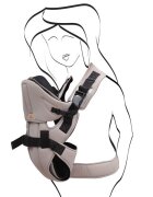 CANGAROO Marsupiu 6 pozitii Carry Go 2 Beige