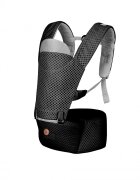 CANGAROO Marsupiu ergonomic pentru bebelusi cu baza rigida Mistral Black
