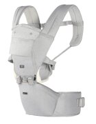 CANGAROO Marsupiu ergonomic pentru bebelusi cu gluga si baza rigida Ivy Grey