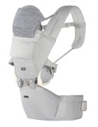 CANGAROO Marsupiu ergonomic pentru bebelusi cu gluga si baza rigida Ivy Grey