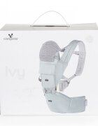 CANGAROO Marsupiu ergonomic pentru bebelusi cu gluga si baza rigida Ivy Grey