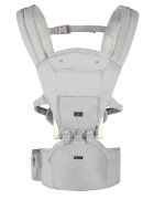 CANGAROO Marsupiu ergonomic pentru bebelusi cu gluga si baza rigida Ivy Grey