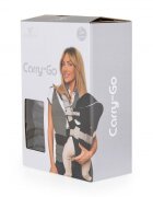 CANGAROO Marsupiu pentru bebelusi Carry Go 2 Dark Grey cu protectie cap4 pozitii de purtarede la 3.6kg pana la 13kgcenturi de prindere reglabile