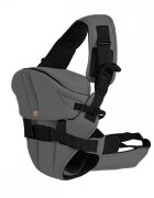 CANGAROO Marsupiu pentru bebelusi Carry Go 2 Dark Grey cu protectie cap4 pozitii de purtarede la 3.6kg pana la 13kgcenturi de prindere reglabile