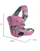 CANGAROO Marsupiu pentru bebelusi Carry Go 2 New Pink cu protectie cap4 pozitii de purtarede la 3.6kg pana la 13kgcenturi de prindere reglabile