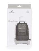 CANGAROO Organizator auto pentru copii Harbour Blackmodel universalprotejeaza scaunul din fata de murdariebuzunare multiplecompartiment pentru servetele umede si sticladimensiune 59x43 cm