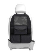 CANGAROO Organizator auto pentru copii Harbour Blackmodel universalprotejeaza scaunul din fata de murdariebuzunare multiplecompartiment pentru servetele umede si sticladimensiune 59x43 cm