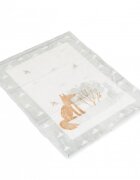 CANGAROO Patura pentru bebelusi cu sherpa 80x110 cm Little friends grey