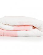 CANGAROO Patura pentru bebelusi cu sherpa 80x110 cm Little friends pink